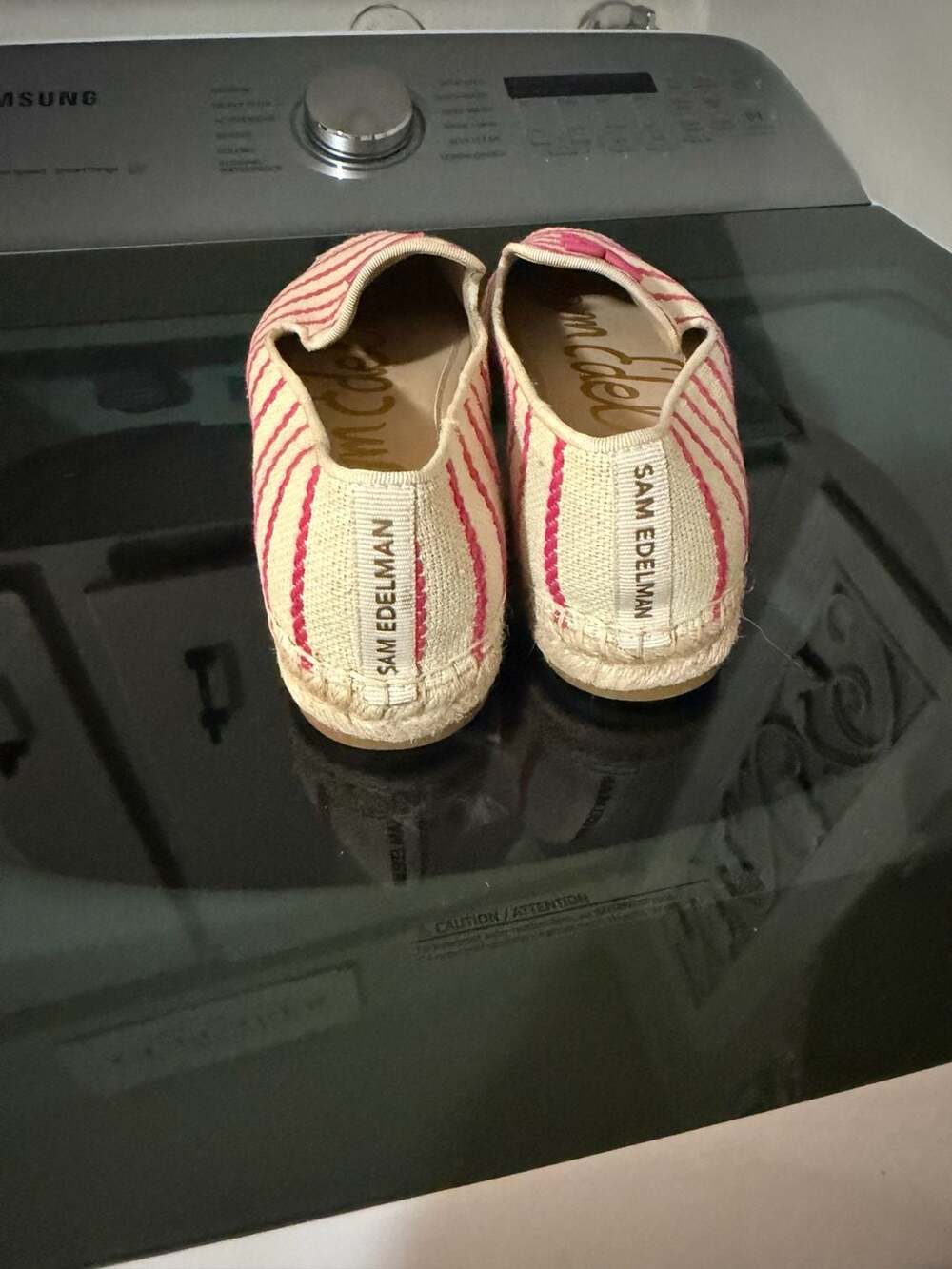 Sam Edelman Kathleen Striped Canvas Espadrille Slip-On Shoes Size 7.5 - Picture 3 of 5
